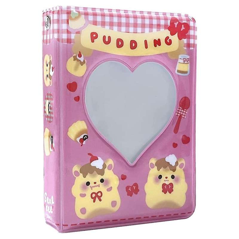 3 Inch Mini Photo Album Photocard Holder, Id Holder (pudding)