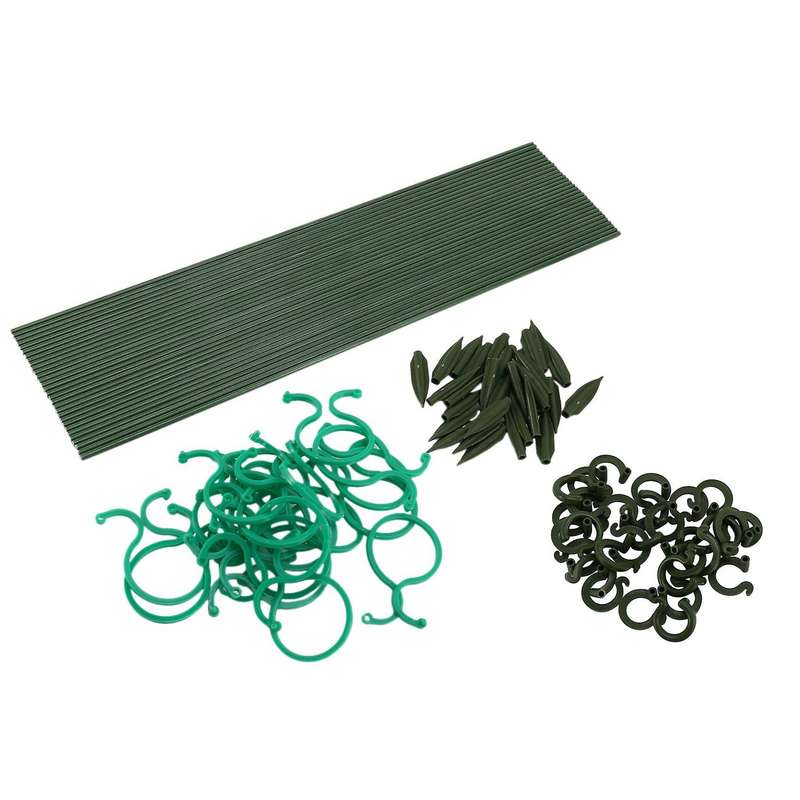 30pcs Plant Support Stake with 20 Pcs Cage Support Rings for Tomatoes