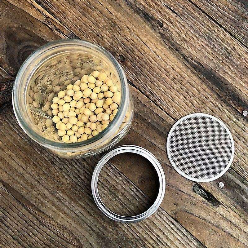 Sprouting Jar with Screen Lid Wide Mouth Quart Mason Sprouter