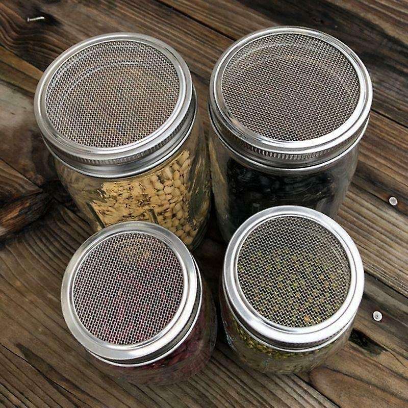 Sprouting Jar with Screen Lid Wide Mouth Quart Mason Sprouter