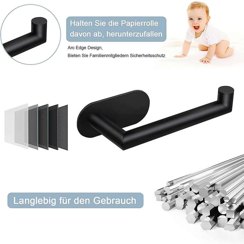 Toilet Roll Holder No Drilling Toilet Roll Holder