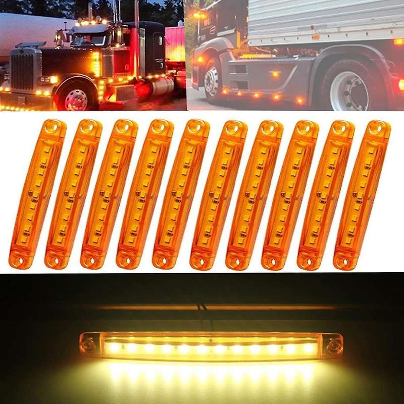 10pcs Car Underglow Lights Led Wheel Lights Rock Lights ,yellow