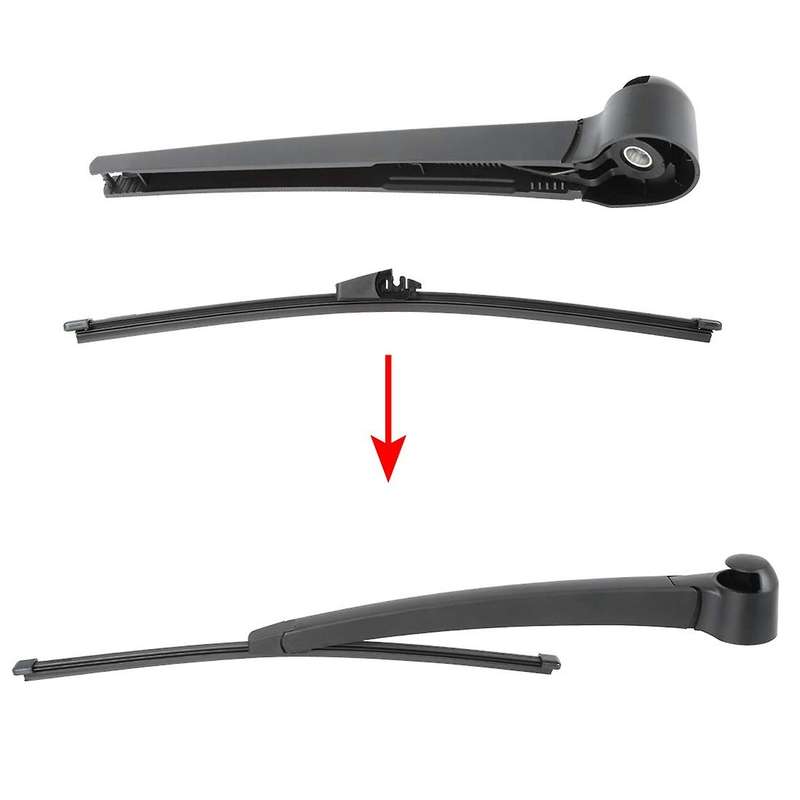 Rear Wiper Arm & Blade Car Windshield Set for Tiguan 2007-2015