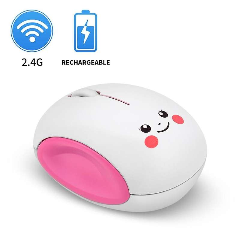 Cartoon Wireless Computer Mouse Rechargeable Optical Mice for Kids