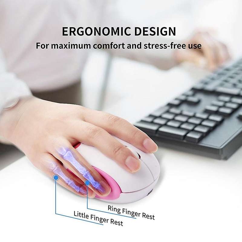 Cartoon Wireless Computer Mouse Rechargeable Optical Mice for Kids