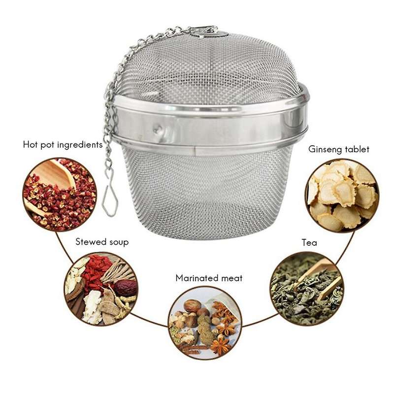 4pcs Ball Infuser,2 Sizes Extra Infuser with Hook,for Spice,tea,etc