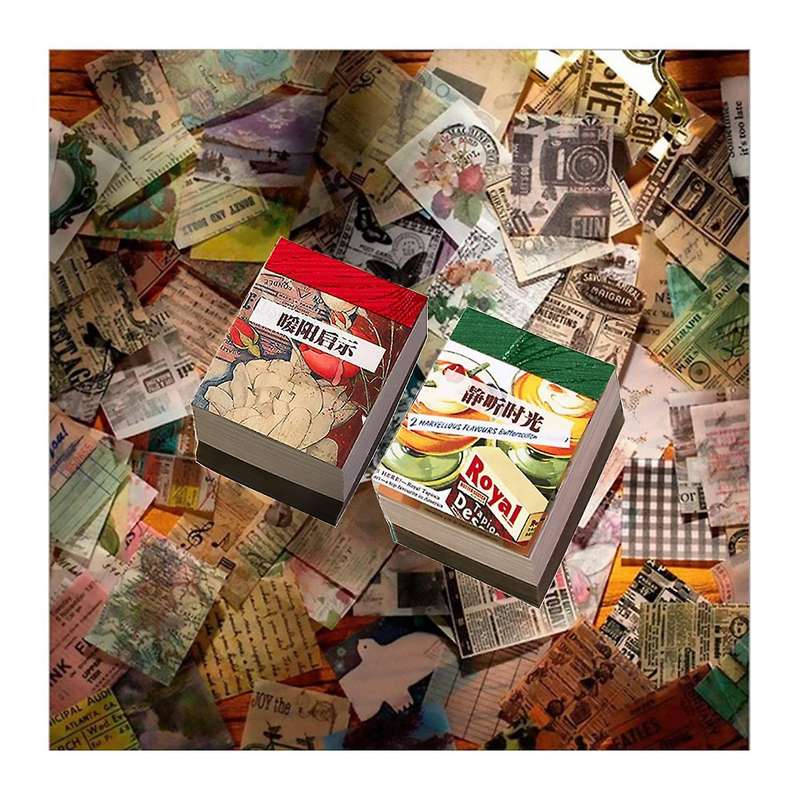 800 Pcs Scrapbooking Material Paper Scenery, for Scrapbooking