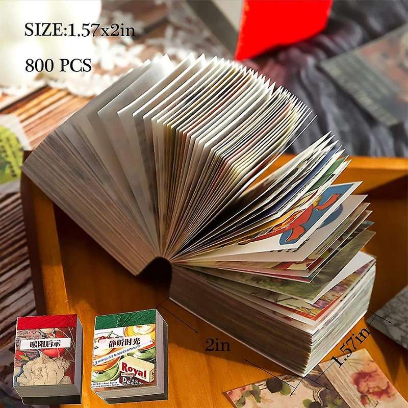 800 Pcs Scrapbooking Material Paper Scenery, for Scrapbooking