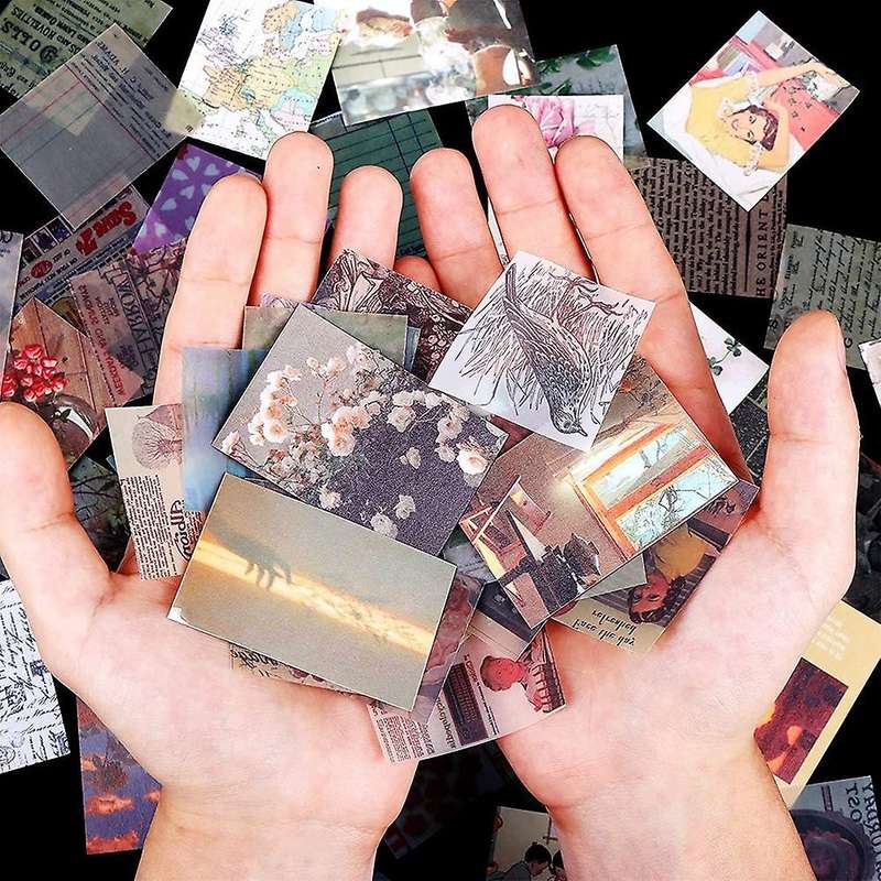 800 Pcs Scrapbooking Material Paper Scenery, for Scrapbooking