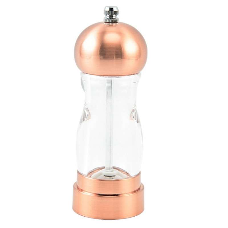 Acrylic Pepper Grinder Ceramic Core Kitchenware Salt Shaker,rose Gold