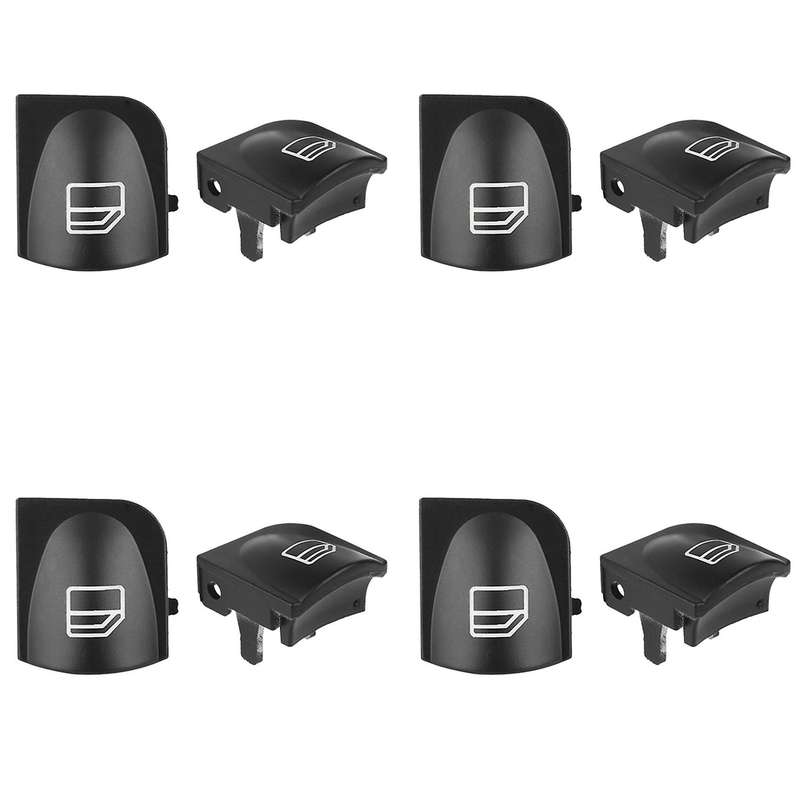 For W203 W208 C Clk Class Front Left+right Window Switch Button Caps