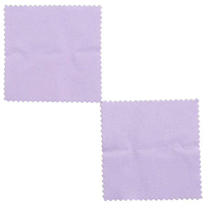 100pcs Jewelry Cleaning Polishing Cloth, (purple, 3.15 X 3.15inch)