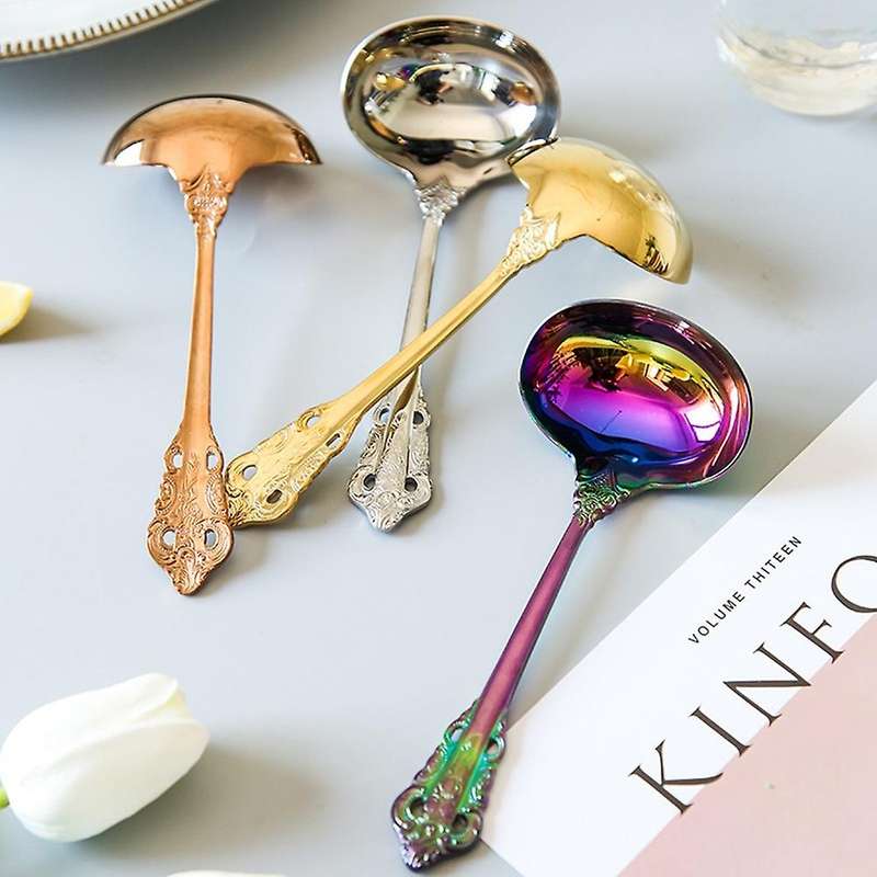 Stainless Steel Spoon, for Stirring, Mirror Finished Soup Spoon,b
