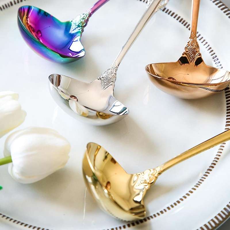 Stainless Steel Spoon, for Stirring, Mirror Finished Soup Spoon,b