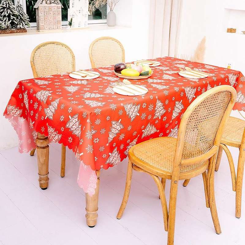 Christmas Tablecloth, Table Cloth Rectangular, 56inch X 70inch, C