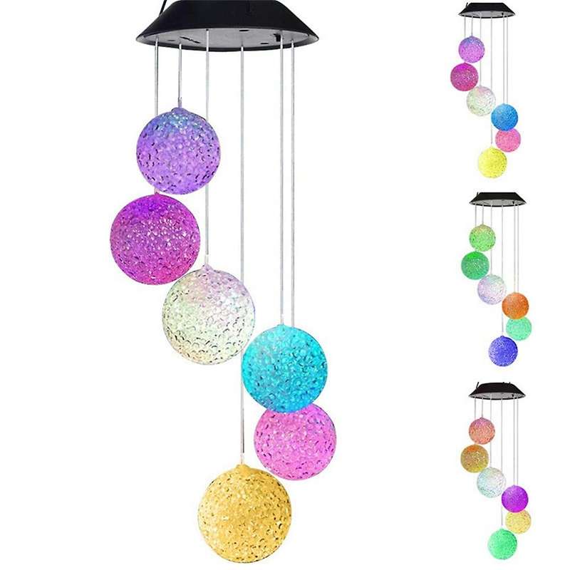 Solar Ball Light Led Colour Changing Garden Yard Hanging Decoration