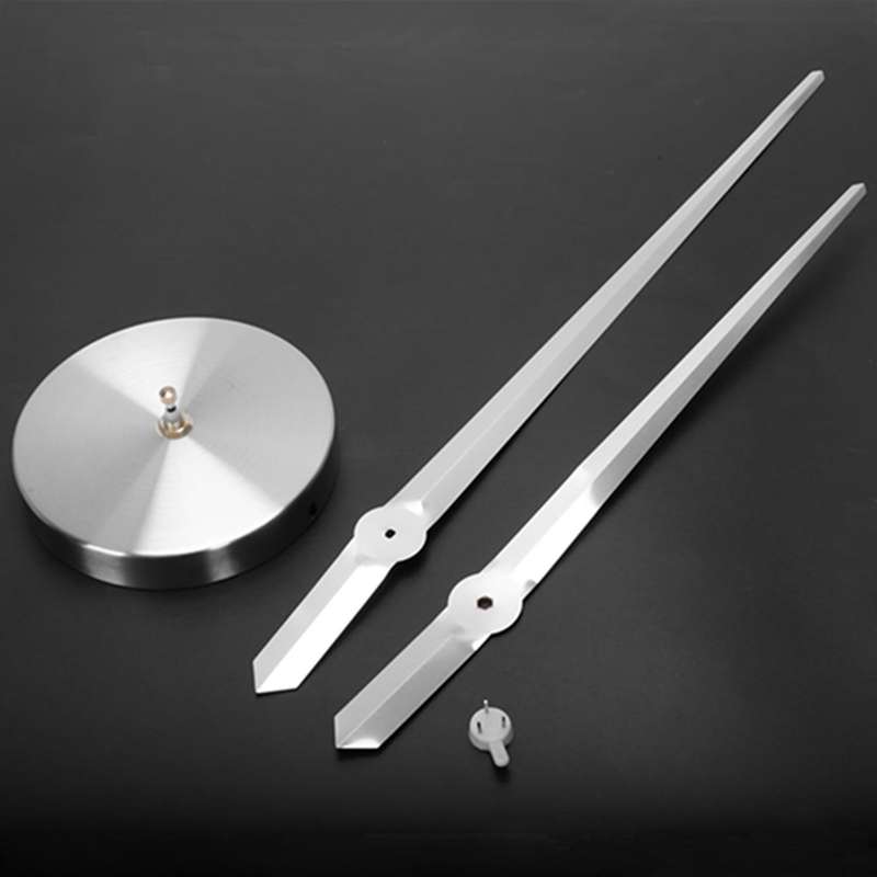 Noiseless Wall Clock Silent Movement Kit Clock Repair Parts - Silver