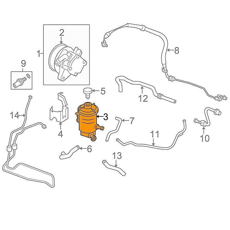 53701-s5d-a02 Power Steering Pump Oil Tank for Honda Civic Es1 01-05