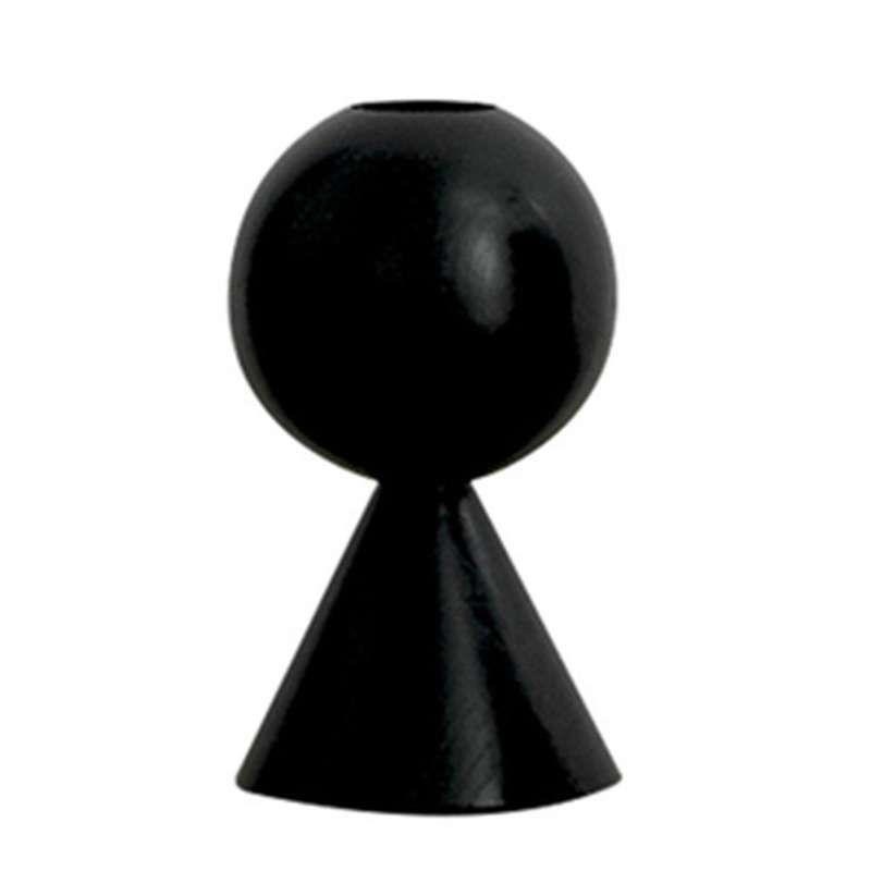 Wooden Candle Holder Black Simple Modern Creative Art Candlestick,e