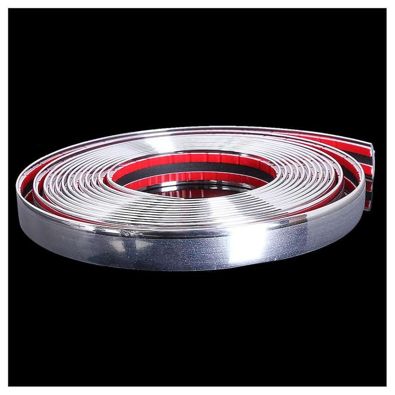 20mm 5m Chrome Car Moulding Strip Trim Self Adhesive Crash Protector