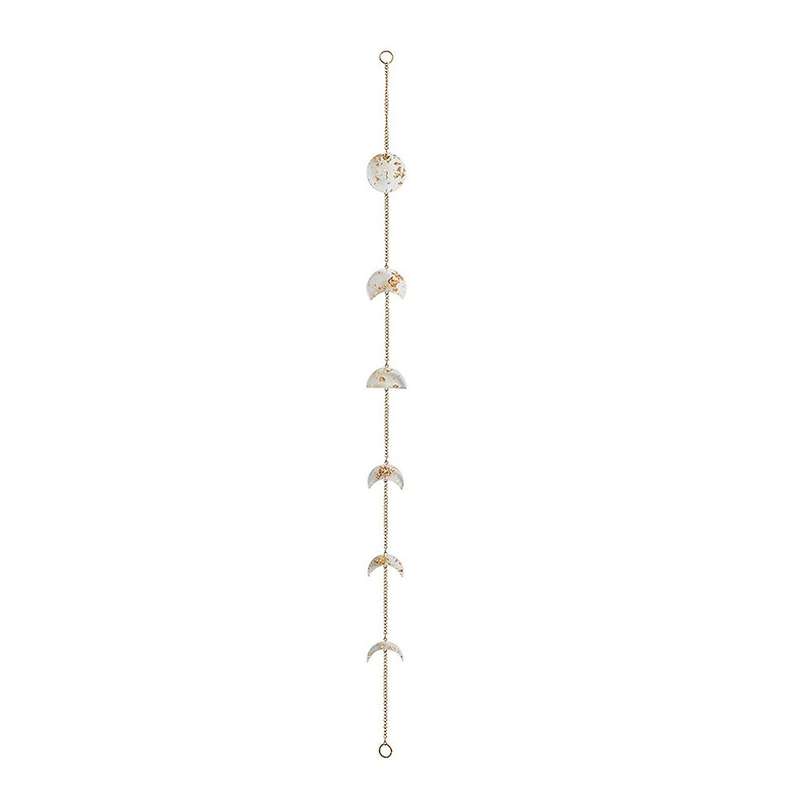 Nordic Star Moon Wall Hanging Moon Resin Chian Home Decor Boho,a