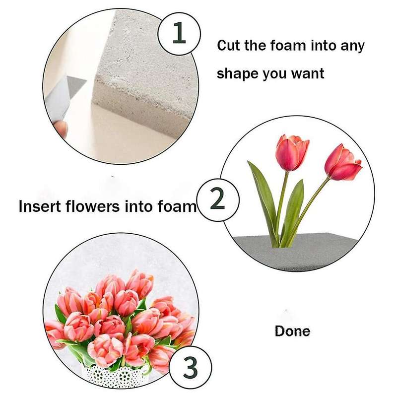 5 Pcs Floral Foam Blocks Brick Flower for Artificial Layout Diy Craft
