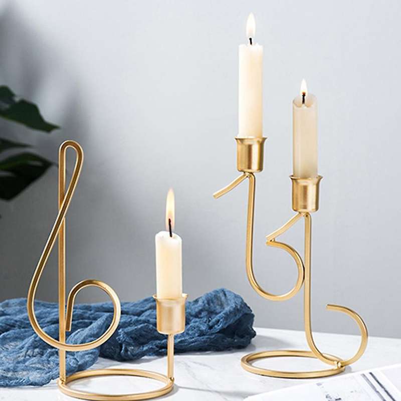 Metal Wrought Iron Candle Holder Hotel Wedding Decoration Props A