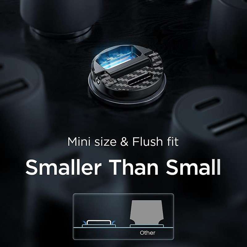 30w 5a Car Charger Usb Fast Charger with Qc3.0+type-c Pd Fast Charger