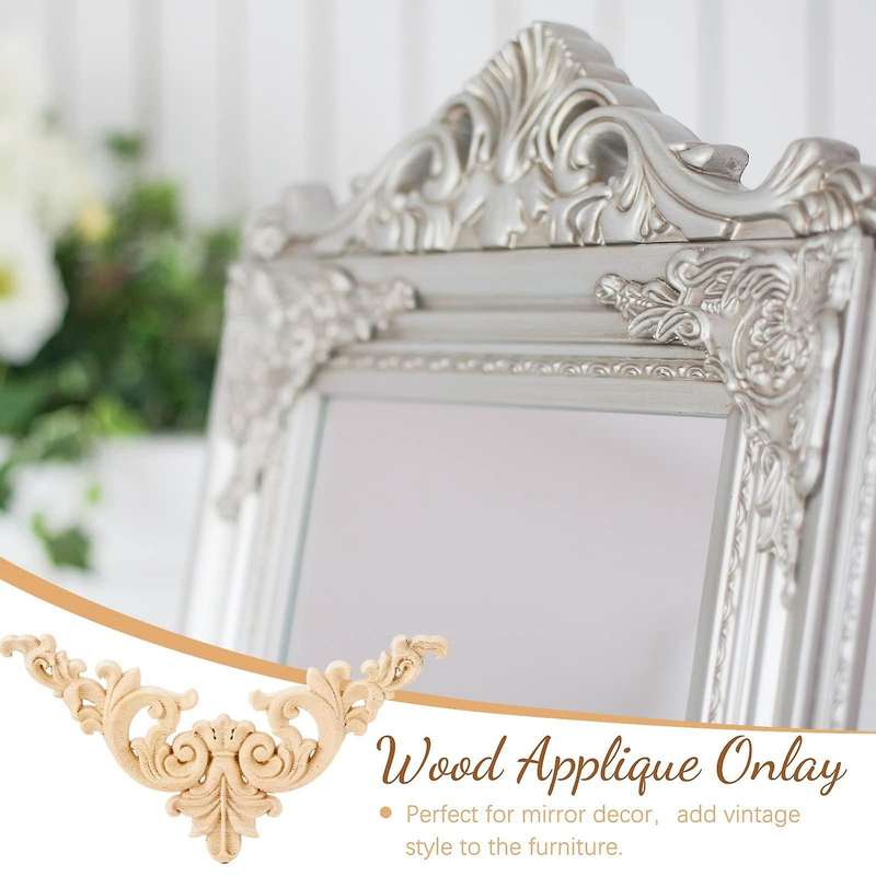 Wood Appliques Onlays Decor Diy for Mirror Bed Door Furniture
