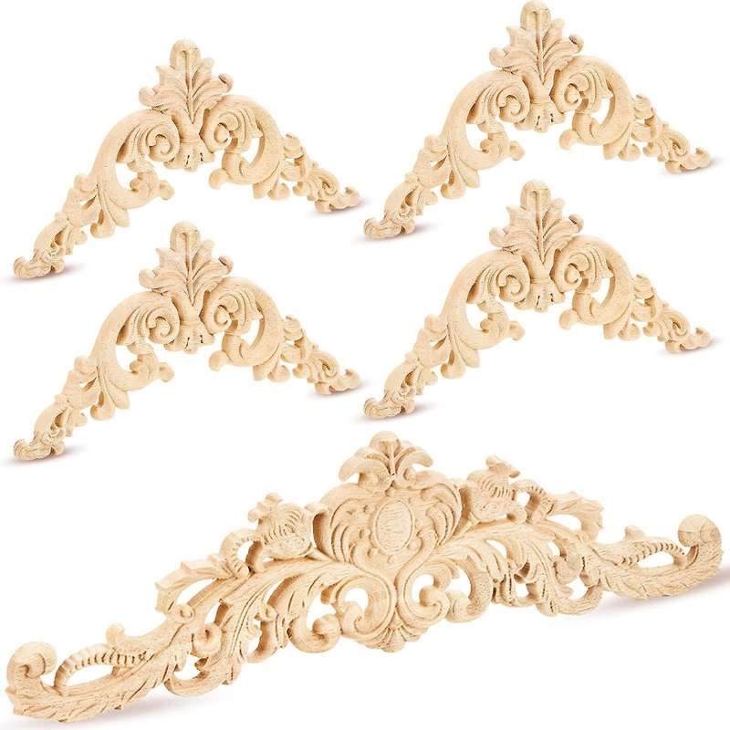 Wood Appliques Onlays Decor Diy for Mirror Bed Door Furniture