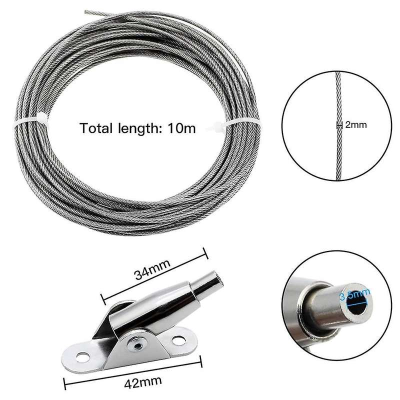 10m Stainless Steel Wire Rope Coated 2 Mm Steel Rope