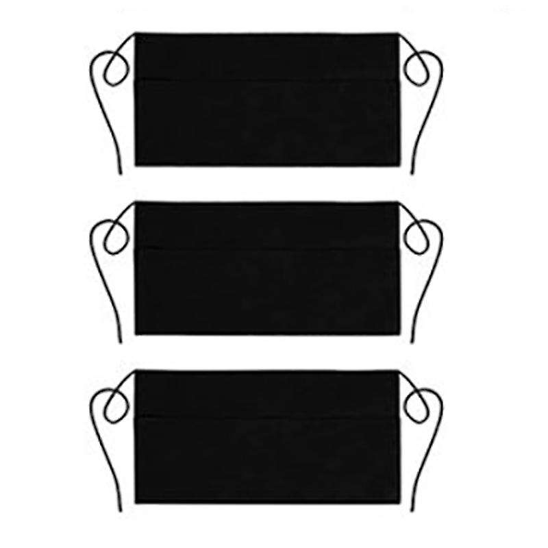 3 Pack 3 Pockets Cotton Waitress Waist Apron-professional Half Apron