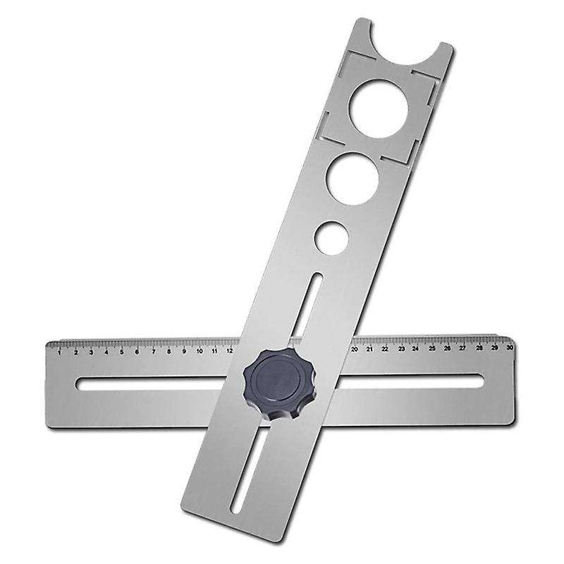 Stainless Steel Ceramic Tile Hole Locator 360 Degree Measure Tools