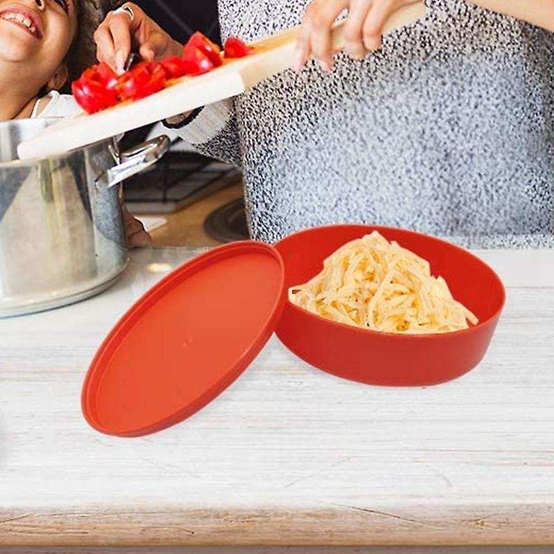 Grater with Food Storage Container for Ginger, Box Grater Red
