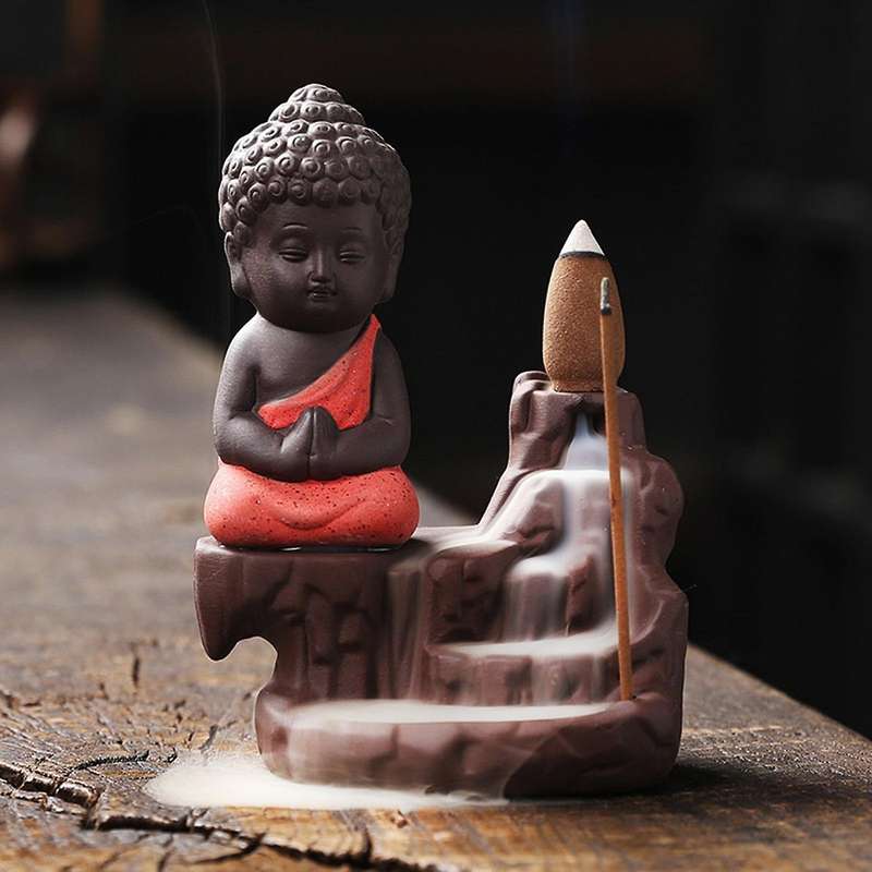 Incense Burner Backflow Creative Indoor Sandalwood Decoration C
