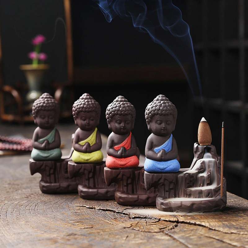 Incense Burner Backflow Creative Indoor Sandalwood Decoration C
