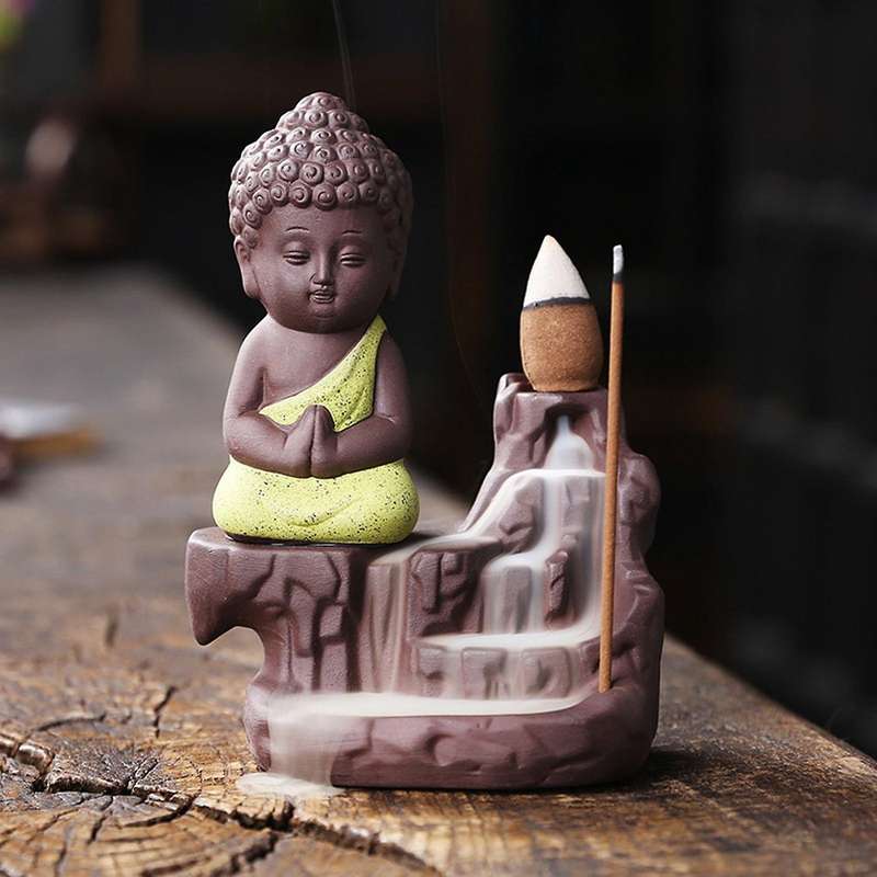 Incense Burner Backflow Creative Indoor Sandalwood Decoration C