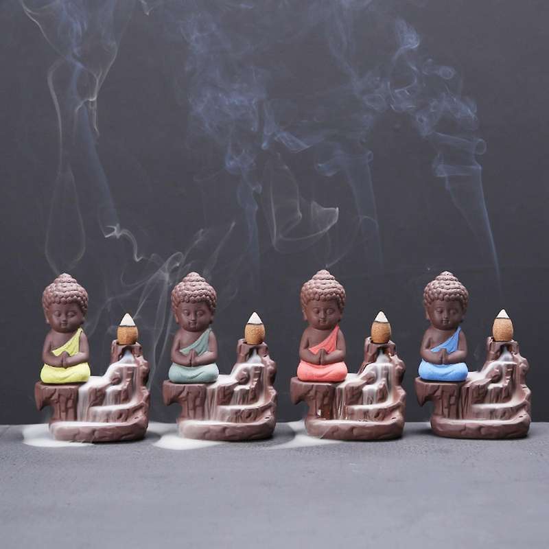 Incense Burner Backflow Creative Indoor Sandalwood Decoration C