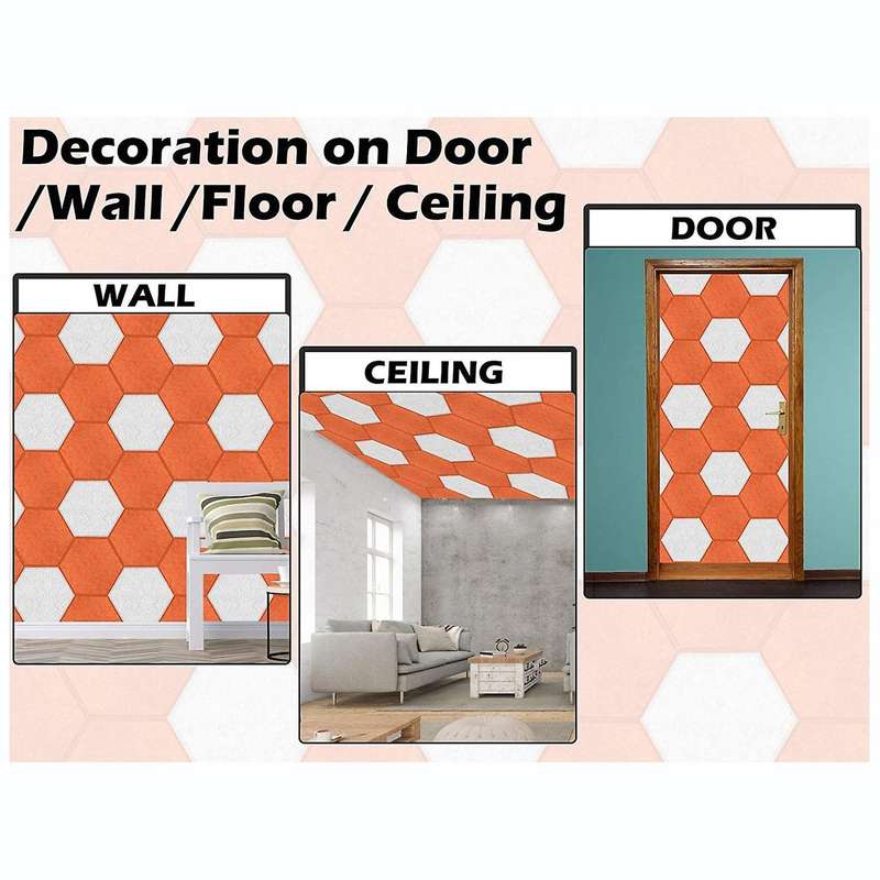 Hexagon Acoustic Panels Sound Proof Padding for Recording Studio