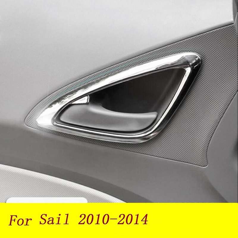 4pcs Inner Side Door Handle Cover Bezel Trim Decorative