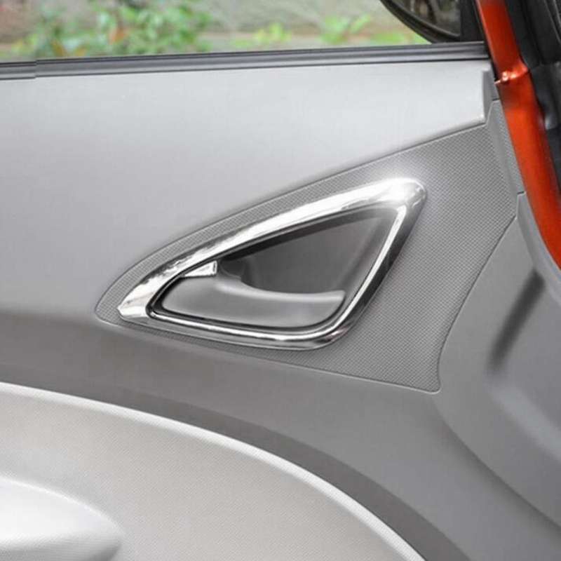 4pcs Inner Side Door Handle Cover Bezel Trim Decorative