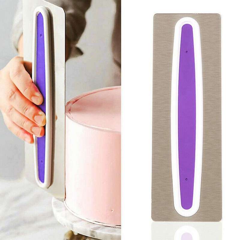 2pcs Plastic Handle Frosting Cake Fondant Spatula Baking Diy Tools
