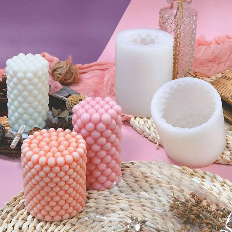 Candle Mold, Cylindrical Silicone Mold, Diy Resin Mold (85x75mm)