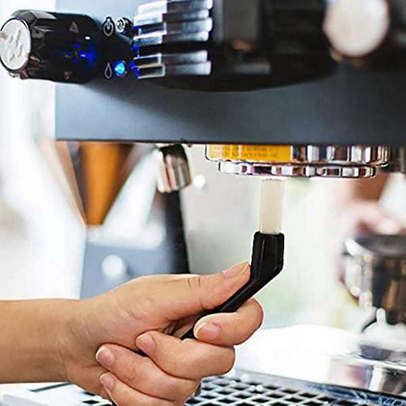 6 Pieces Coffee Machine Brush Wood and Nylon Cleaning for Espresso