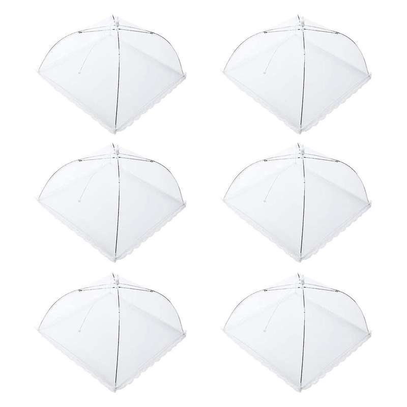 Mesh Food Net Fruit Cover Net 6-piece Large and Sturdy Foldable