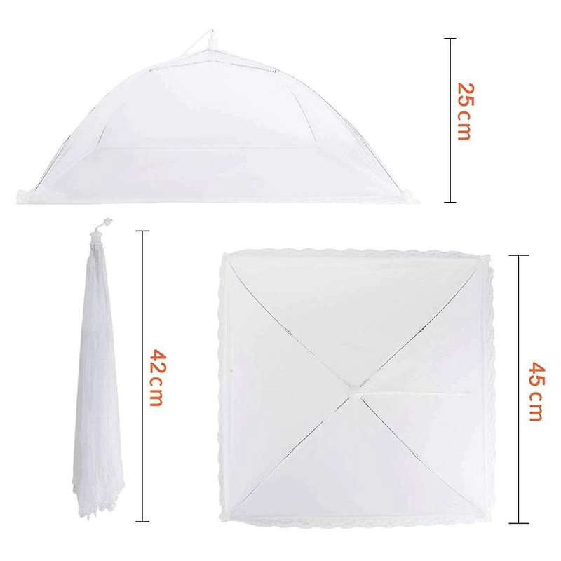 Mesh Food Net Fruit Cover Net 6-piece Large and Sturdy Foldable