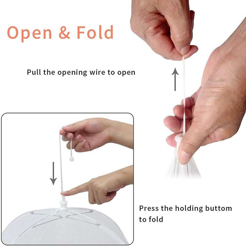 Mesh Food Net Fruit Cover Net 6-piece Large and Sturdy Foldable