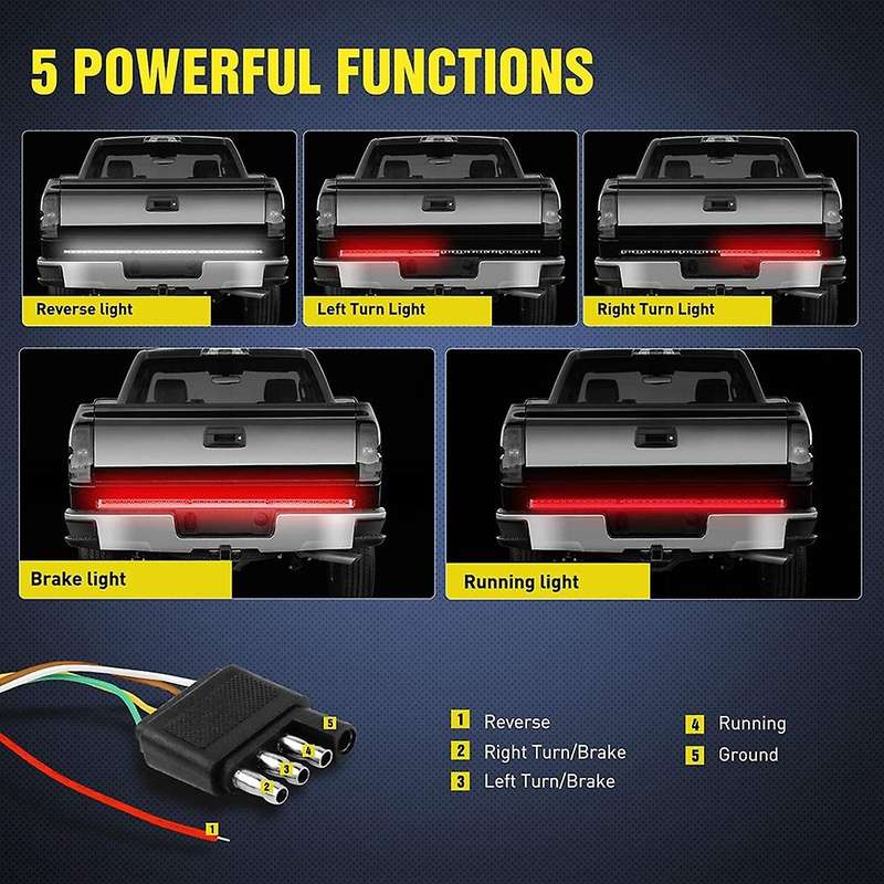Led Tailgate Light Bar 48 Inch Tail Light Bar for Pickup Trailer