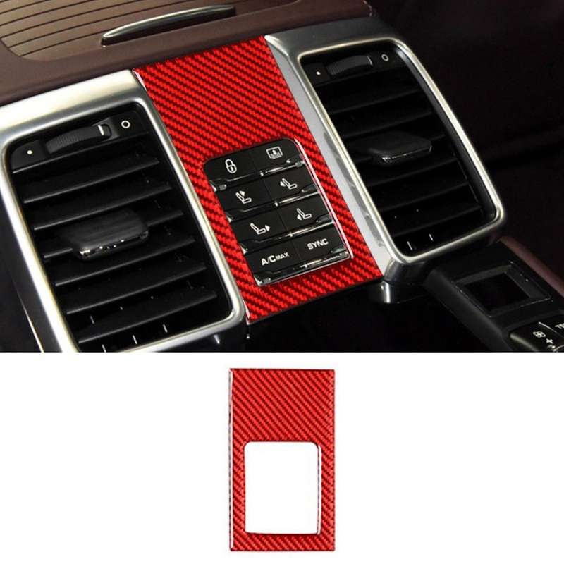 Car Rear Seat Adjustment Panel Sticker Trim for Panamera 2010-2016 B