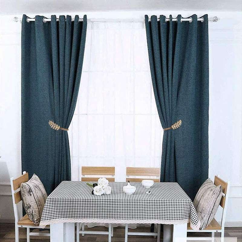 4 Pack Curtain Tiebacks,simple Leaves Curtain Clip Spring Soft Tie